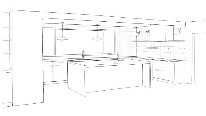 Kitchen renovation floorplan